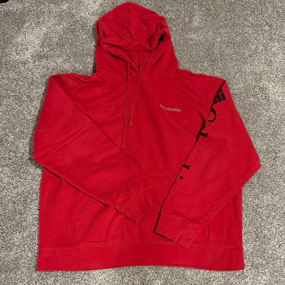 Lot of 2-Columbia Vibrant Red and Gray Pullover Hoodie
